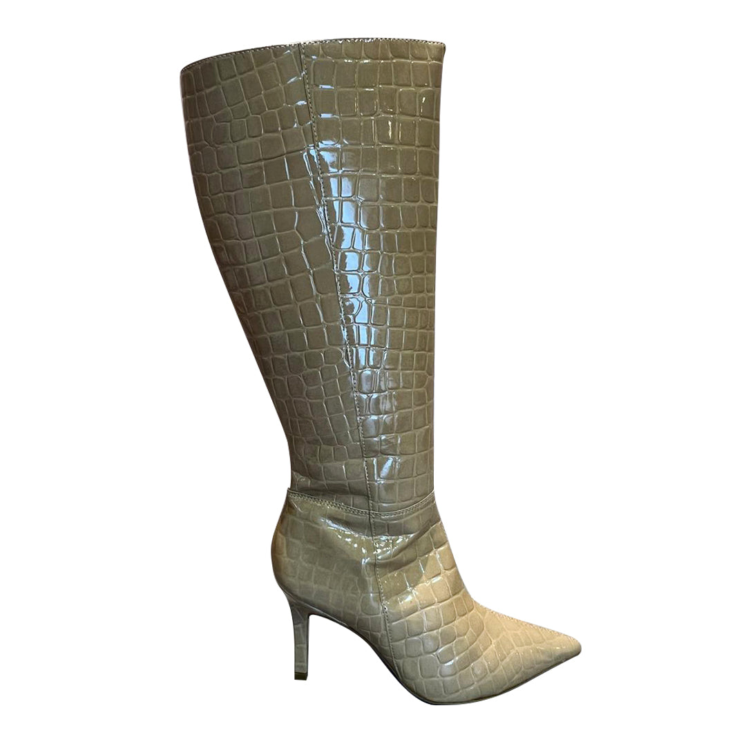 Bota em Couro Cano Alto Maya Lia Line