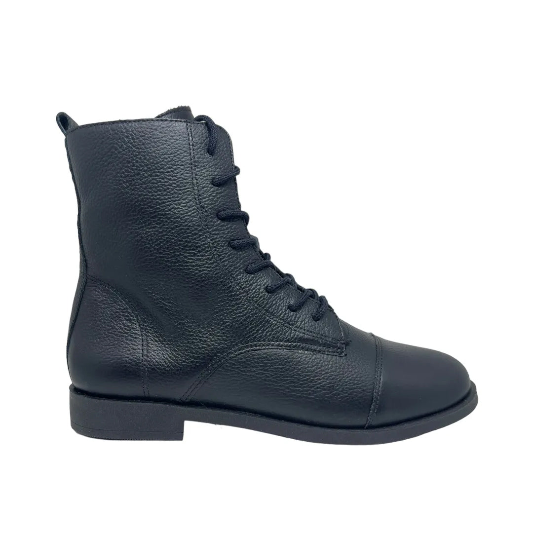 Coturno Lia Line Adulto Feminino Preto Com Cadarço
