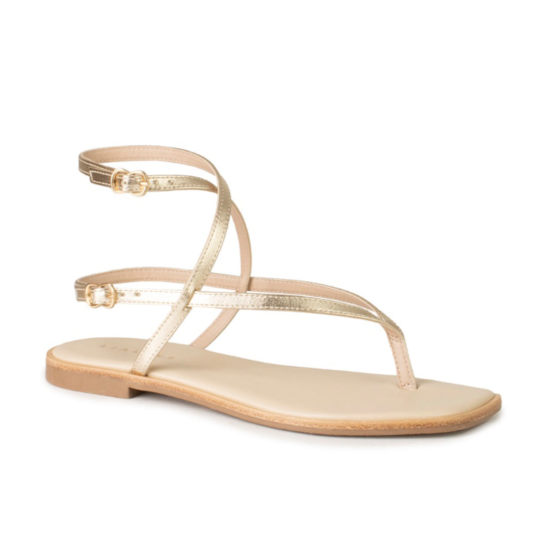 Rasteira Light Lia Line Dourado