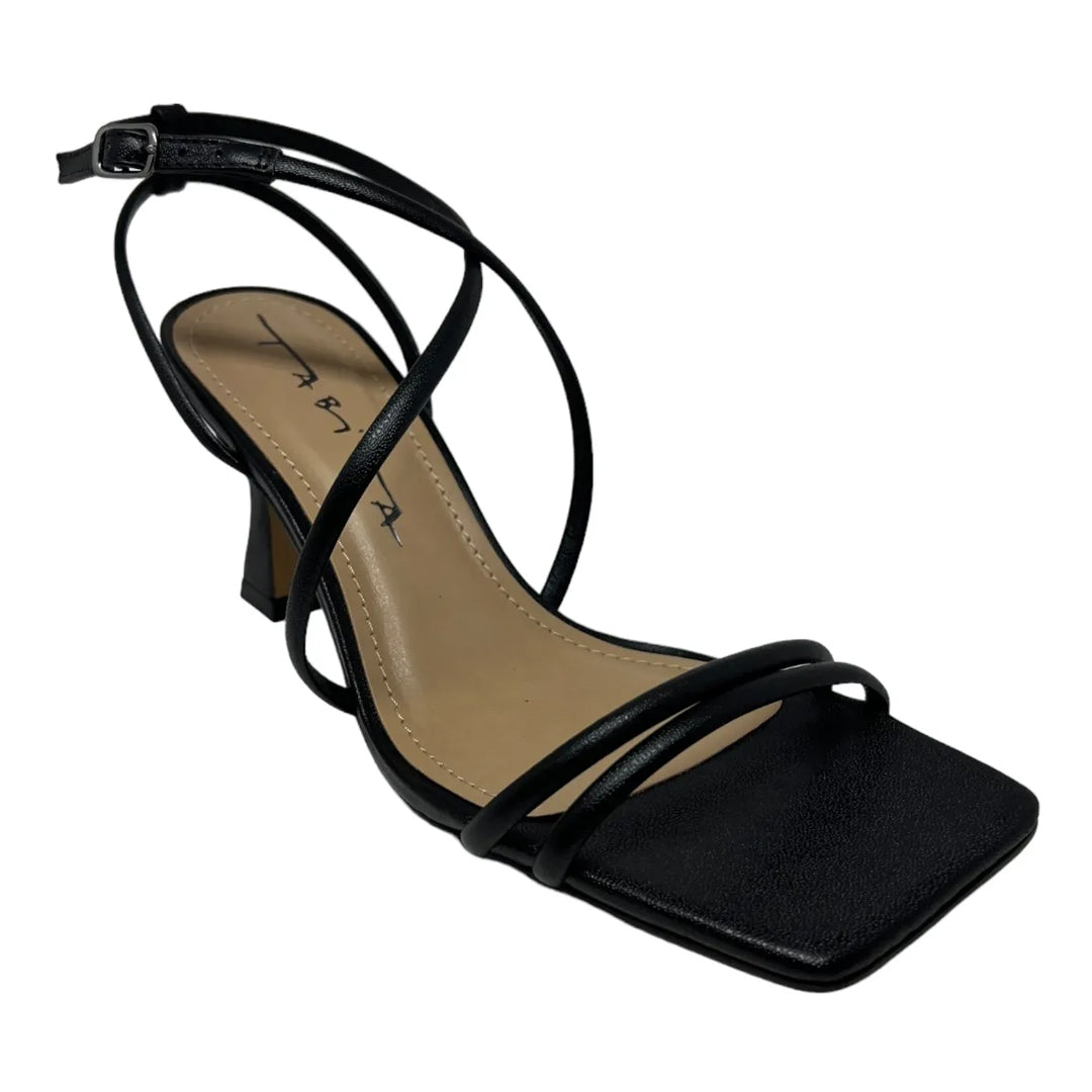 Sandália Salto Pirâmide Feminina Tabita 11743689 Preto