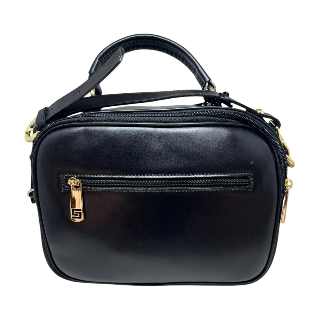 Bolsa Smart Bag Couro Preto