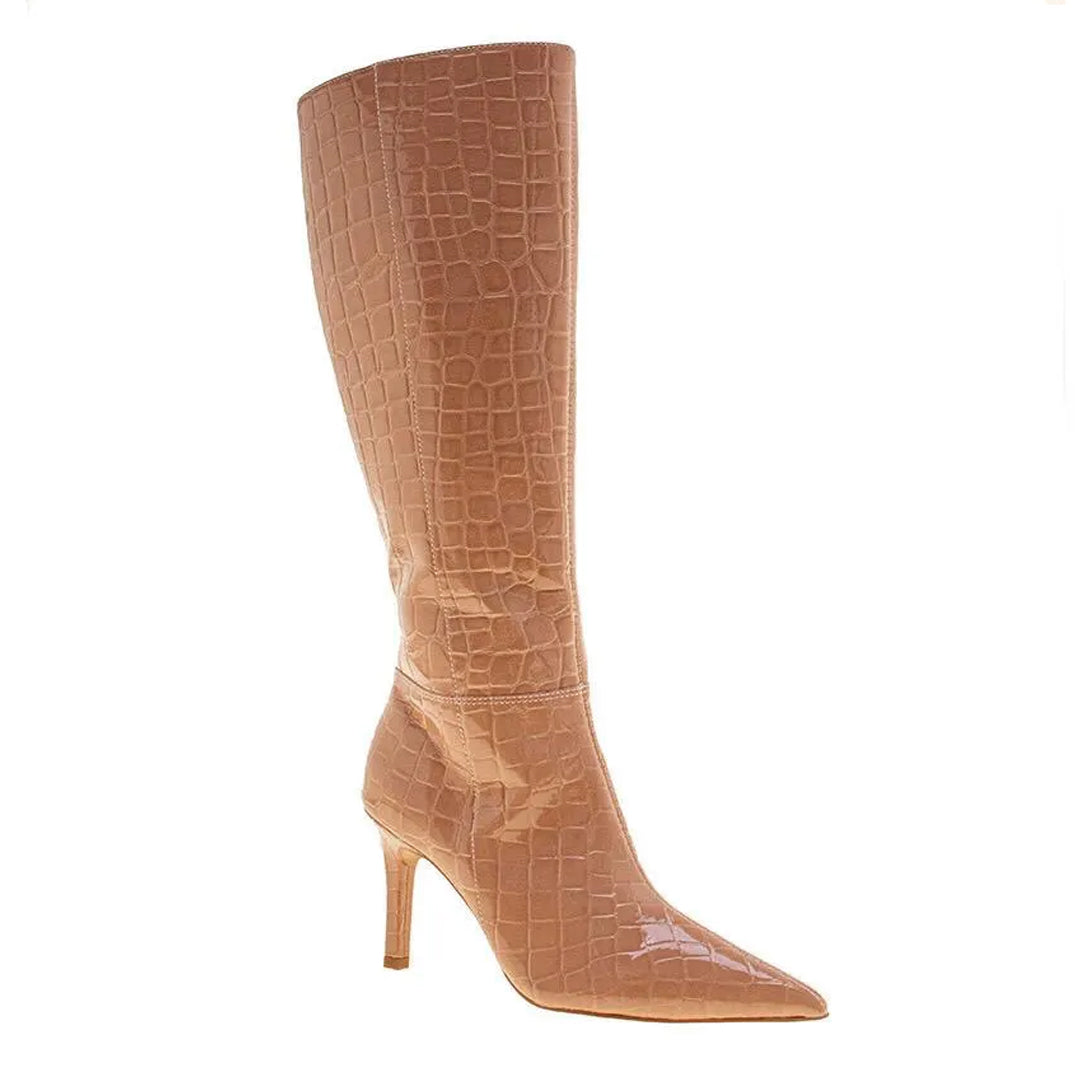 Bota em Couro Cano Alto Maya Lia Line