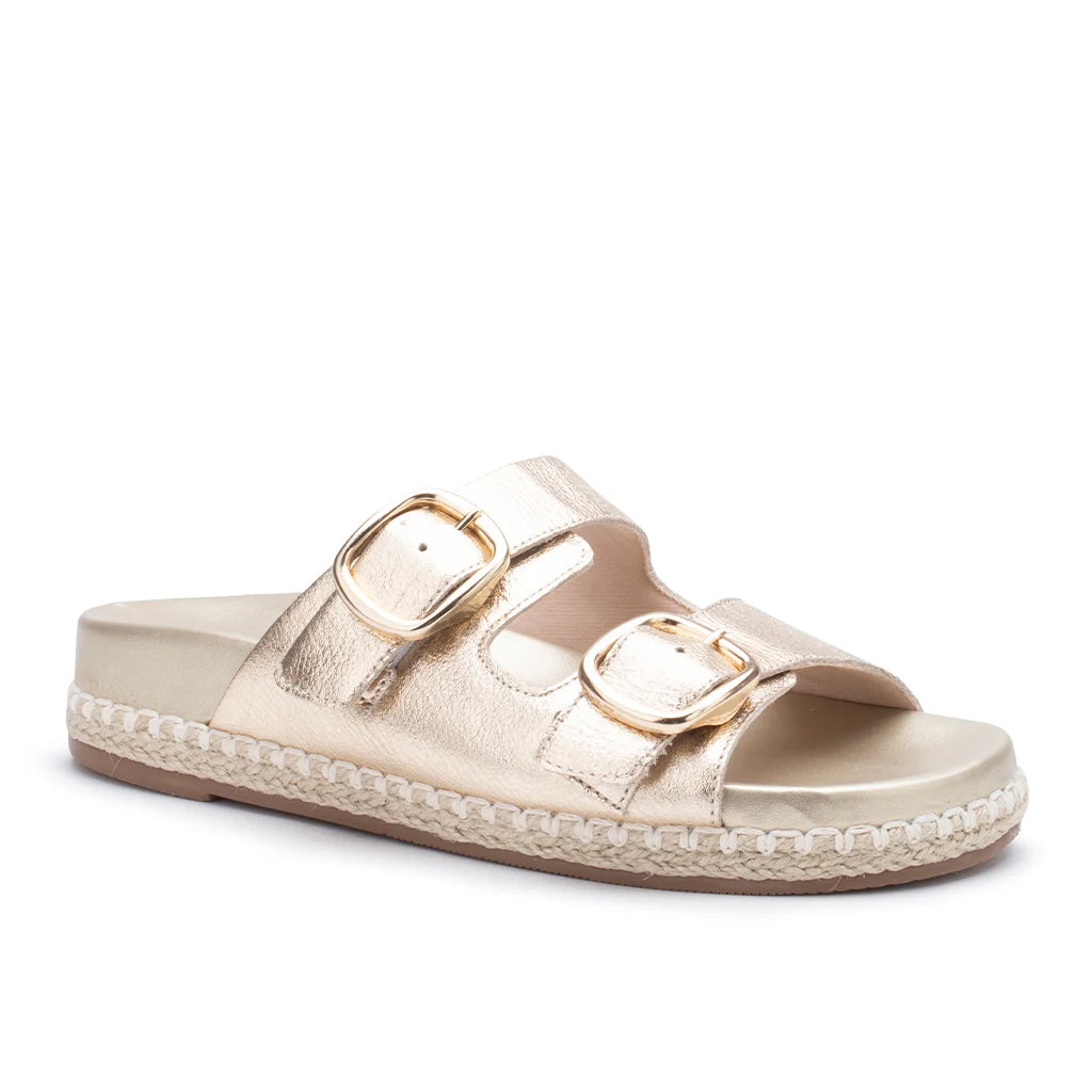 Papete em Couro Metalizada Ouro Light