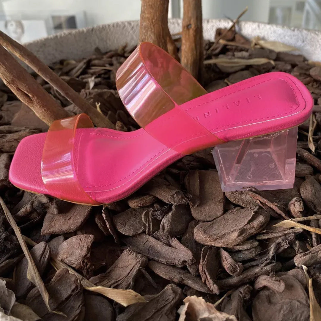 Tamanco Vinil Pink Lia Line