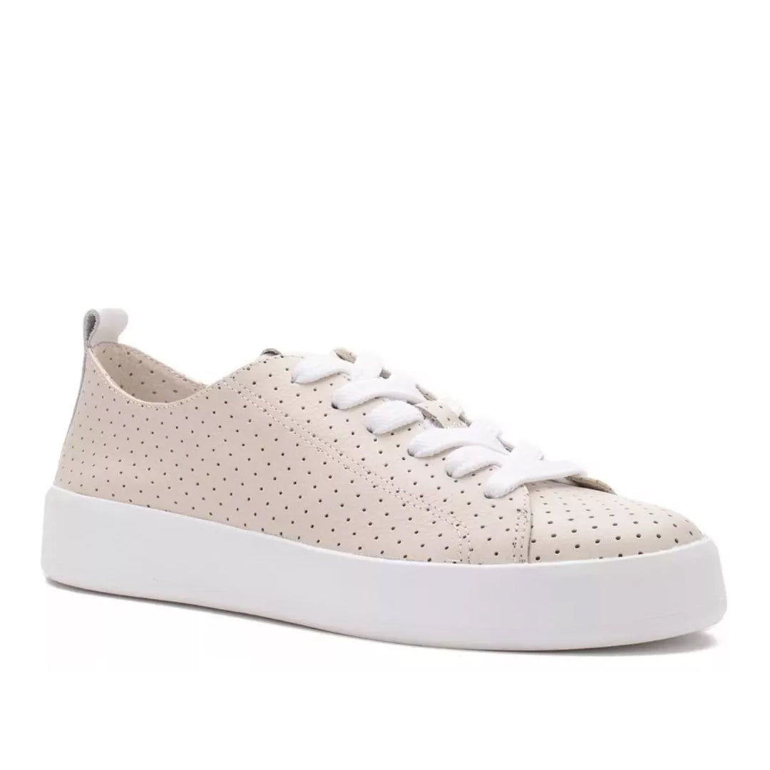 Tênis em Couro Lia Line Off White